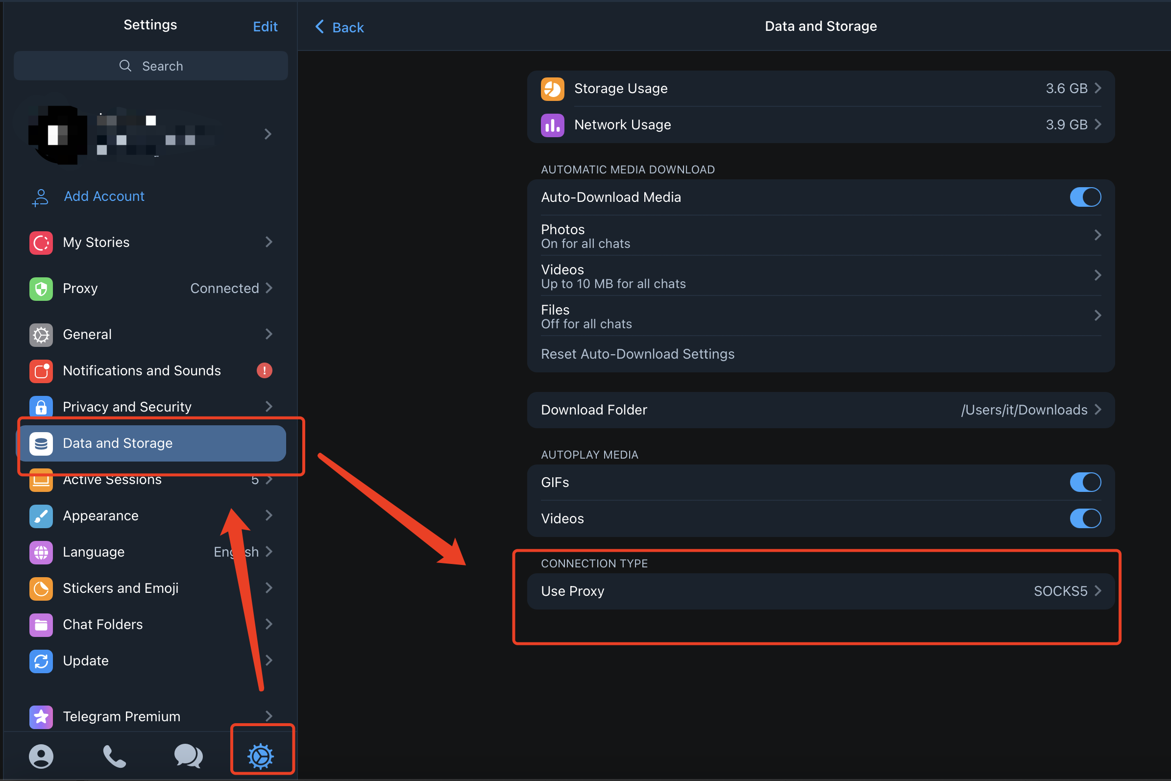 Proxy Settings on Mac