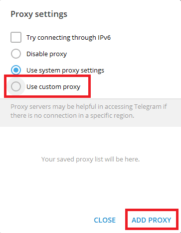 Proxy Settings on Windows step 3