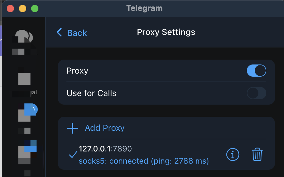 Telegram Proxy Settings